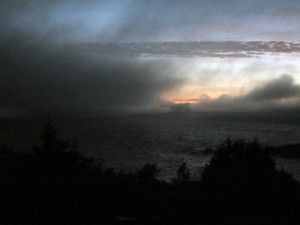 Clouds Pass on Monhegan Island in Maine