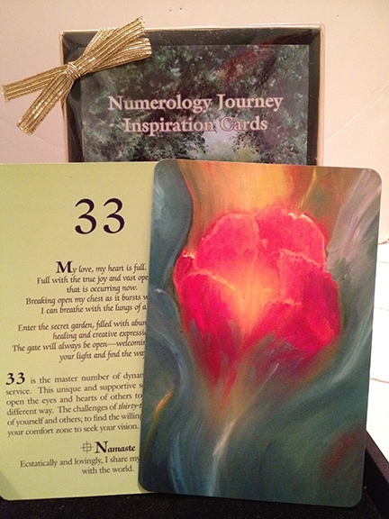 Numerology Journey Oracle Cards with paintings and meanings
