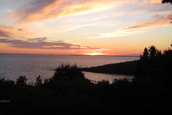 Sunset on Monhegan Island in Maine