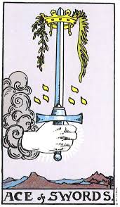 Ace Of Swords from the Rider Waite Deck