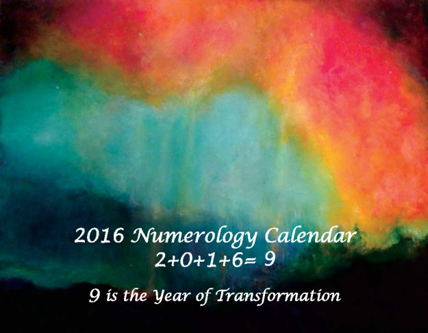 2016 Numerology Calendar