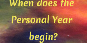 when does the personal year begin in numerology