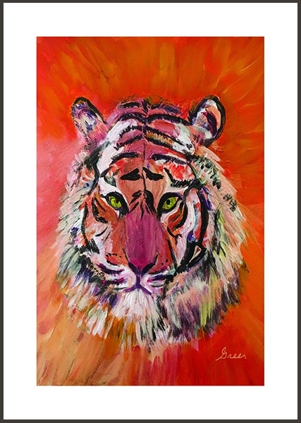 Chinese New Year 2019 Earth Pig best friend tiger print